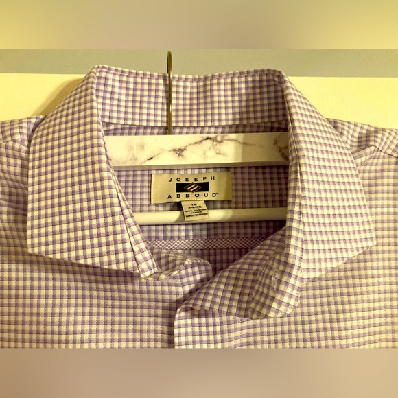PAIR Joseph Abboud Classic Fit Spread Collar Dress Shirts - Picture 3 of 7